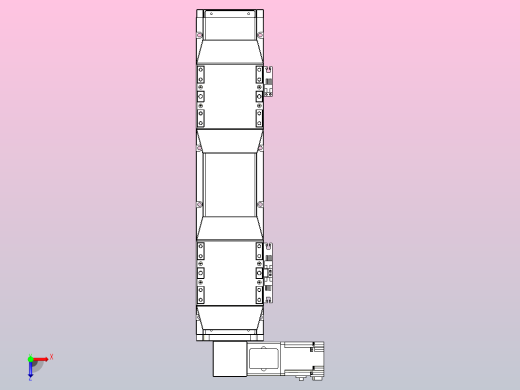 皮带直线轴双滑块型TPA-GCBS-120-P70-L50-DL-M20-N3俯视缩略图