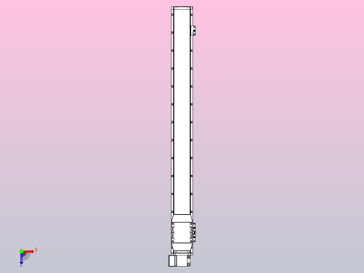 机器人皮带驱动直线轴TPA-GCB-120-P70-L1100-LP-M20-N3俯视缩略图