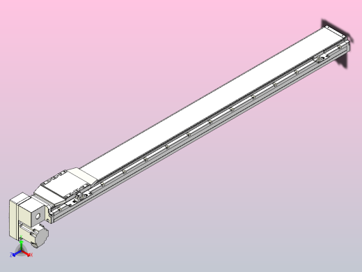 机器人皮带驱动直线轴TPA-GCB-120-P70-L1100-LP-M20-N3正等轴测缩略图