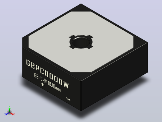 桥式整流器外壳GBPC-W_Nonmal_Size正等轴测缩略图