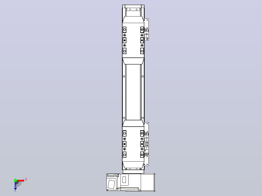 皮带直线轴双滑块型TPA-GCBS-50-P42-L50-RU-M10-N3俯视图