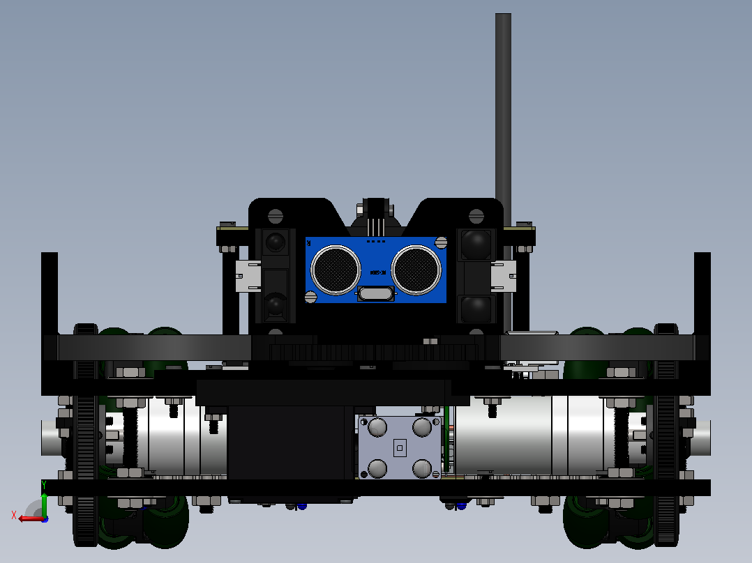 Marvin万向轮机器人车(Arduino系统)结构后视图