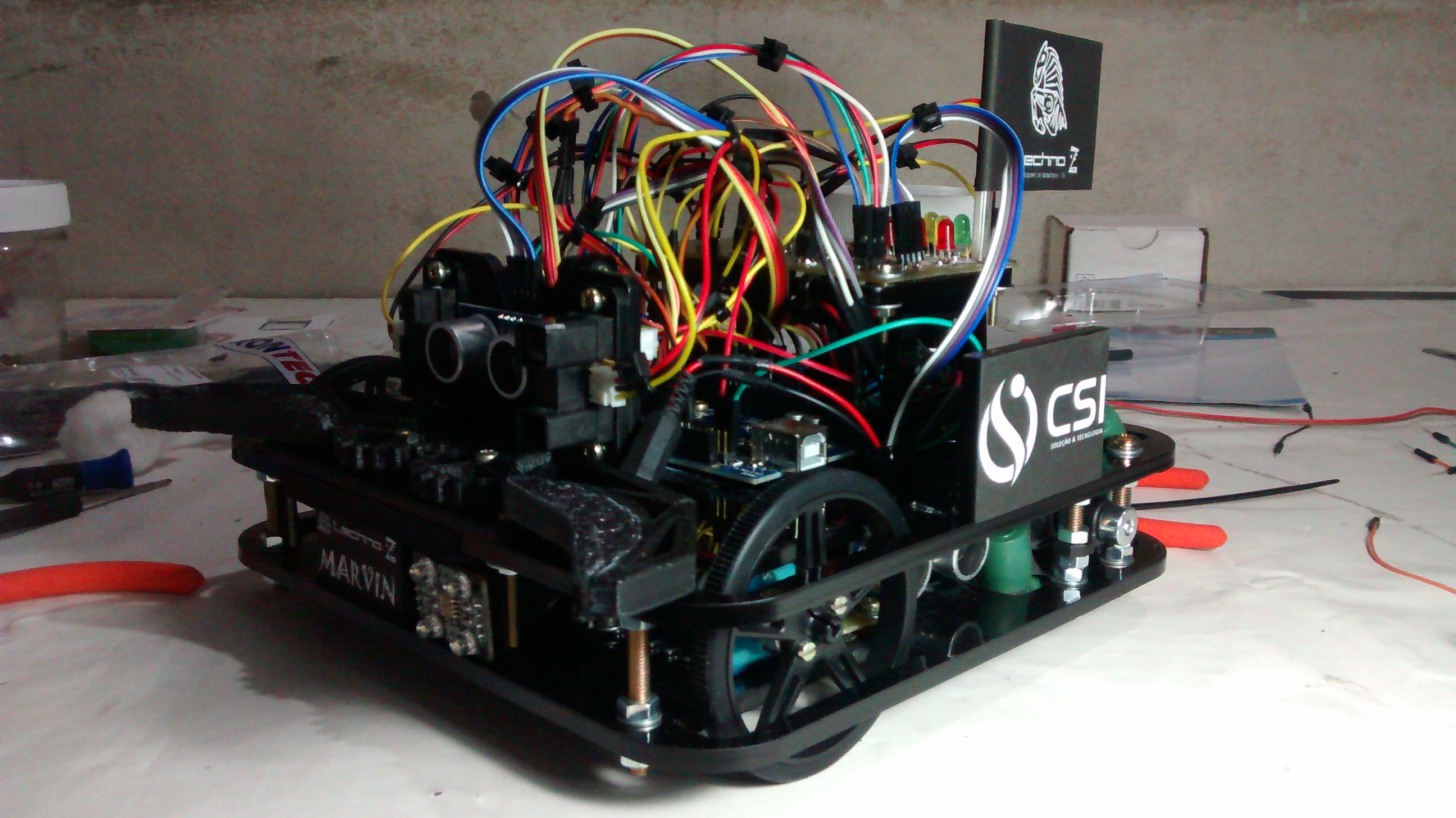 Marvin万向轮机器人车(Arduino系统)结构