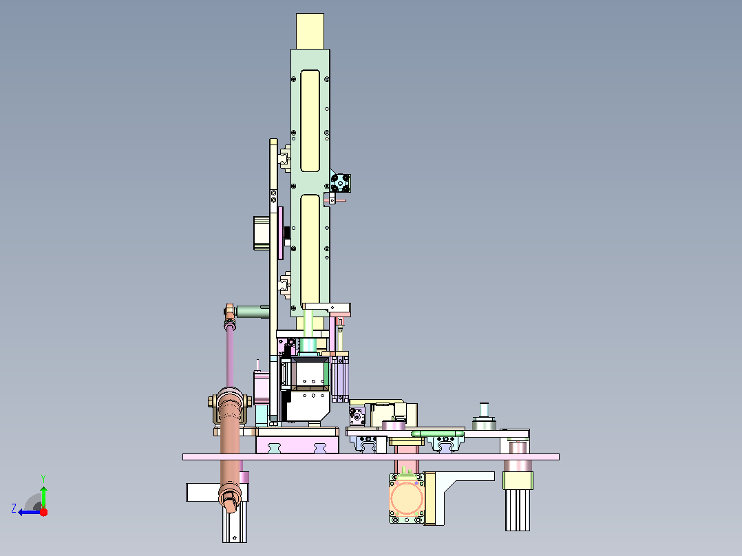 ASM-150耳机充电盒自动点胶组装机右视图