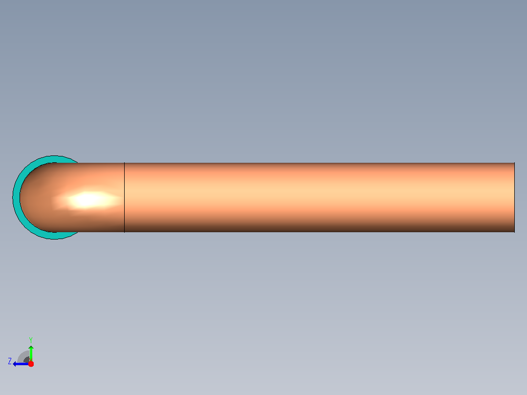 插头连接器Wirebridge_10.0xD0.6mm右视图