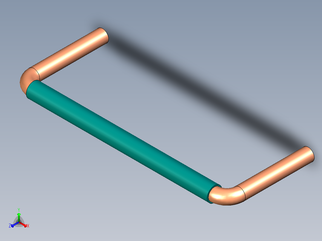 插头连接器Wirebridge_10.0xD0.6mm正等轴测图