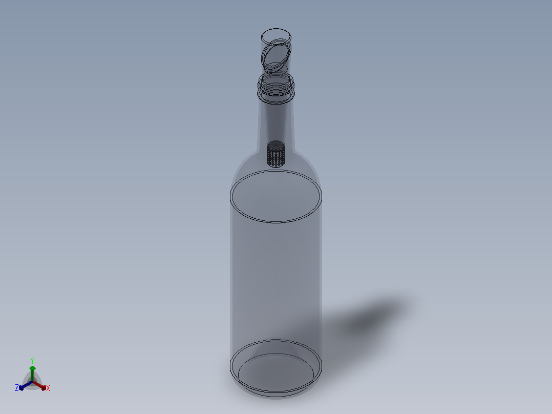 葡萄酒增氧器主视图