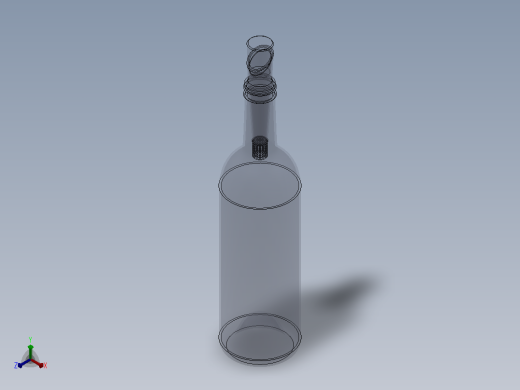 葡萄酒增氧器正等轴测缩略图