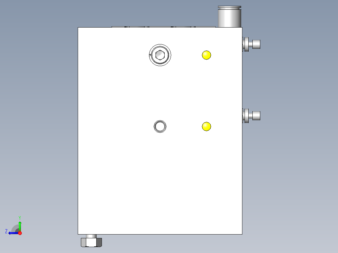 工件台弹起机右视图