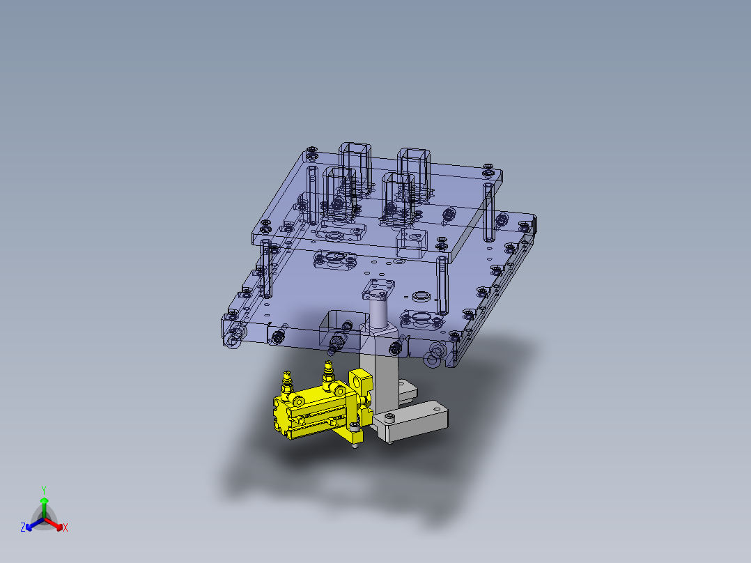 上推定位用支承机构