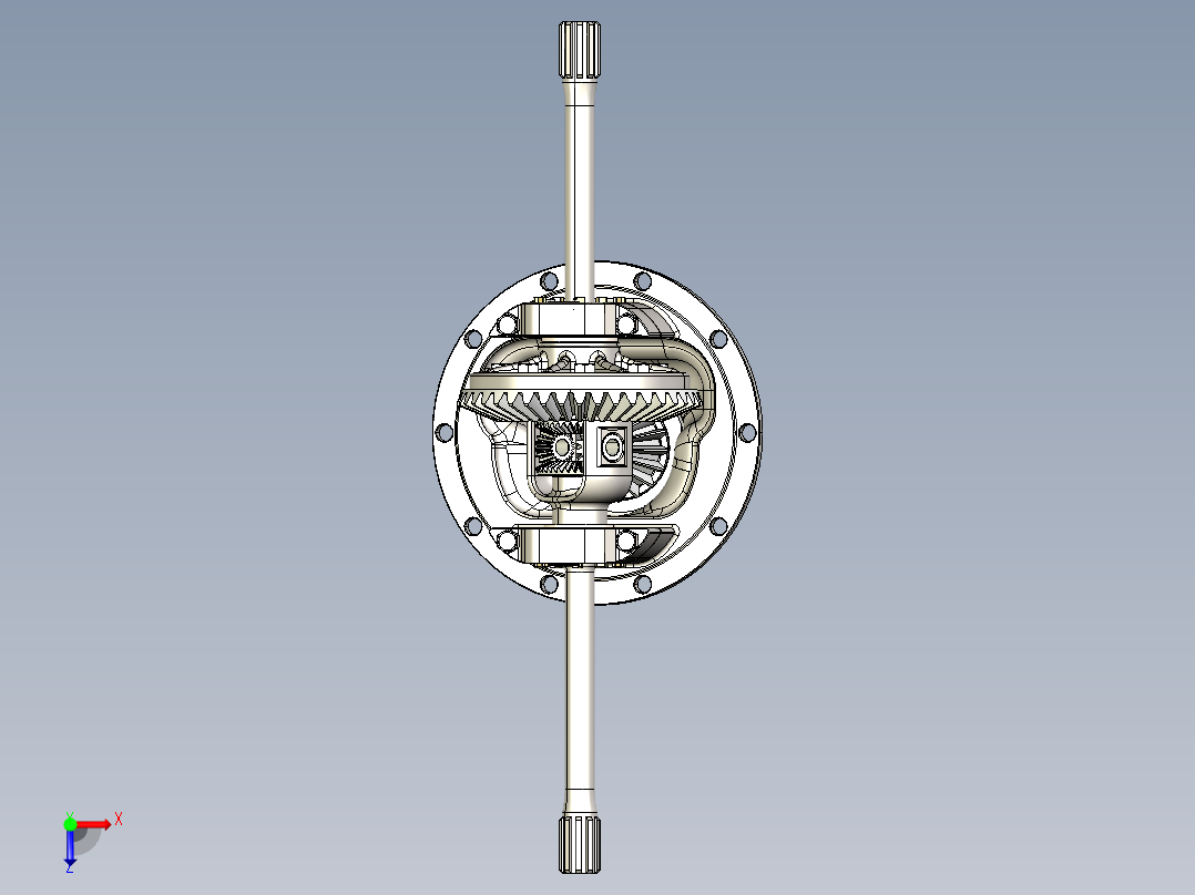 齿轮差速器STP俯视图