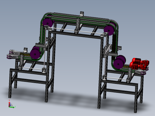 龙门式夹持提升机3D模型 Solidworks设计