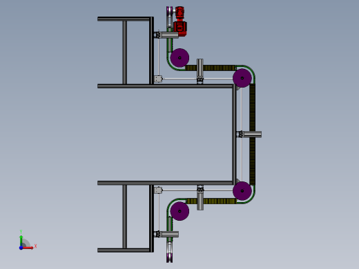 龙门式夹持提升机3D模型 Solidworks设计前视缩略图