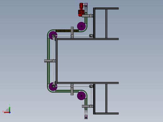 龙门式夹持提升机3D模型 Solidworks设计后视缩略图