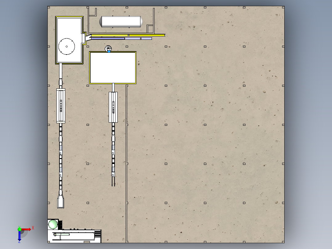 虾处理流水线模型3D图纸 Solidworks设计 附IGS俯视图