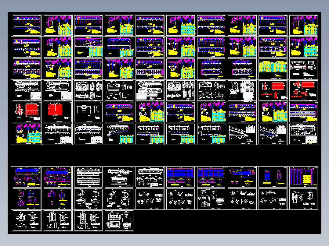 2017年新波形梁护栏混凝土护栏等护栏汇总CAD图纸