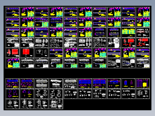 2017年新波形梁护栏混凝土护栏等护栏汇总CAD图纸