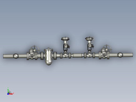 压力控制站设备3D模型前视缩略图