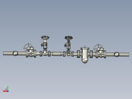 压力控制站设备3D模型后视缩略图