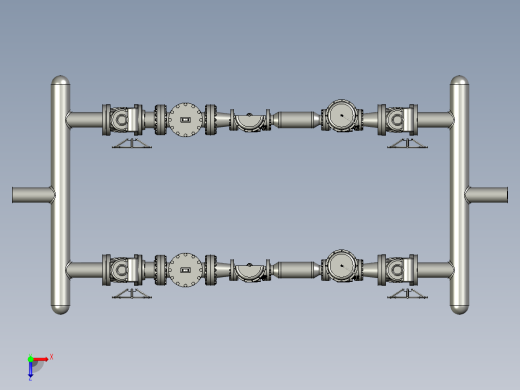 压力控制站设备3D模型俯视缩略图