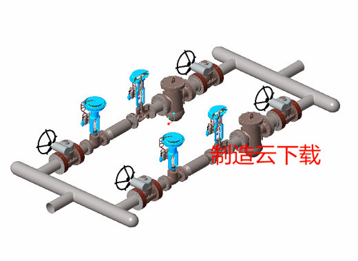 压力控制站设备3D模型缩略图