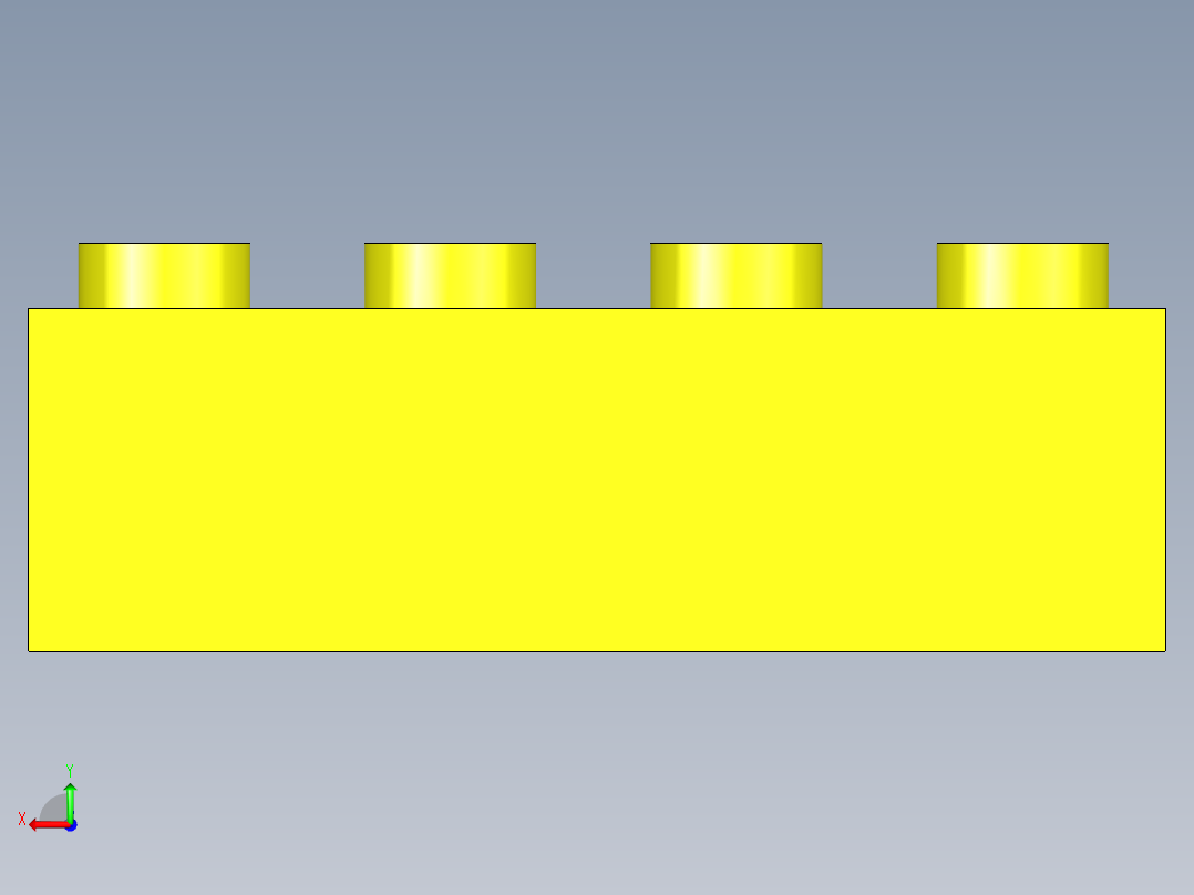 乐高积木做的砖块后视图