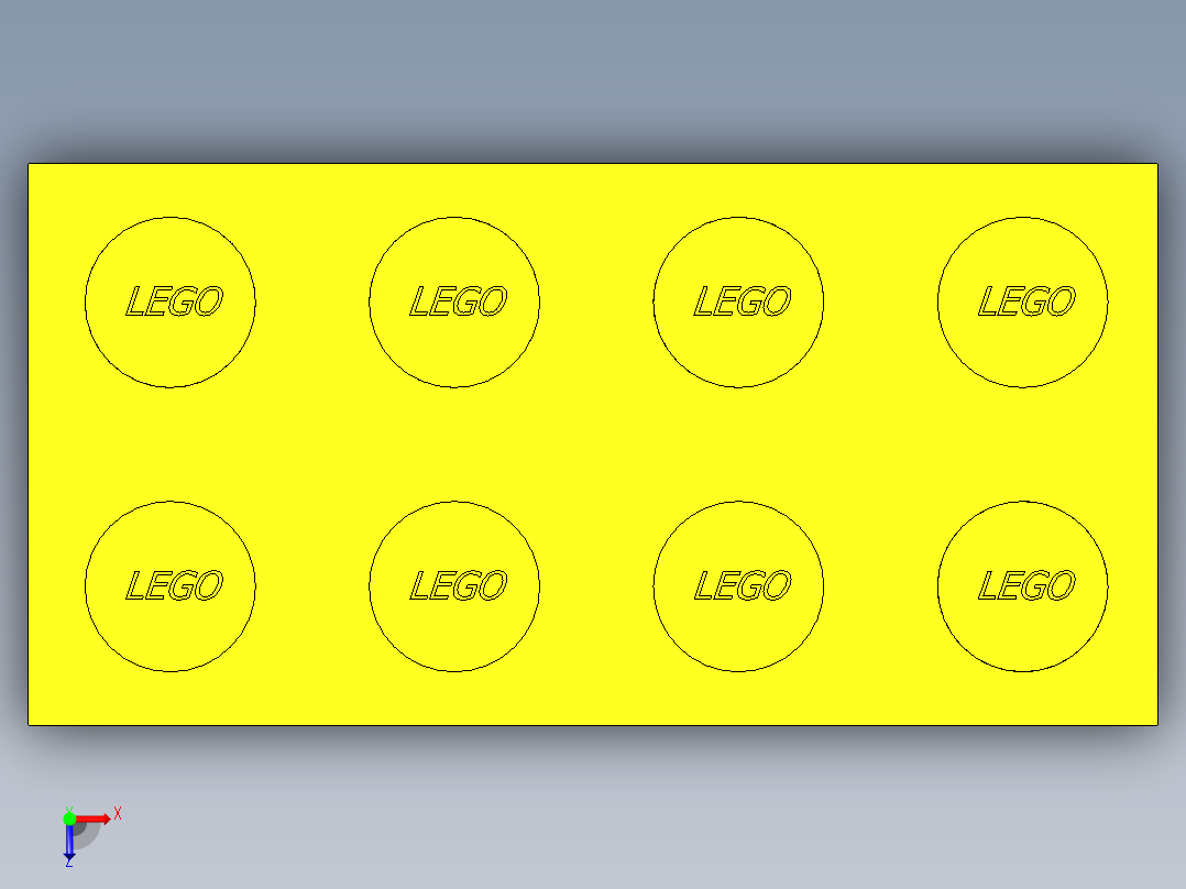 乐高积木做的砖块俯视图