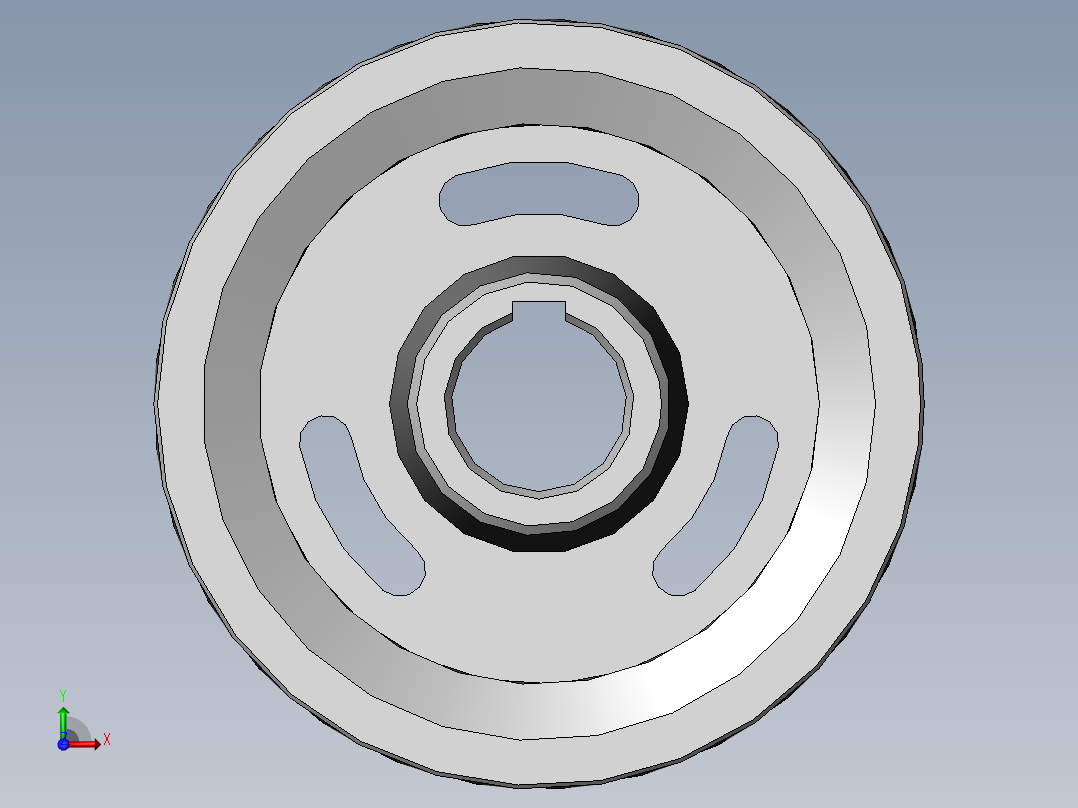 同步带轮设计前视图
