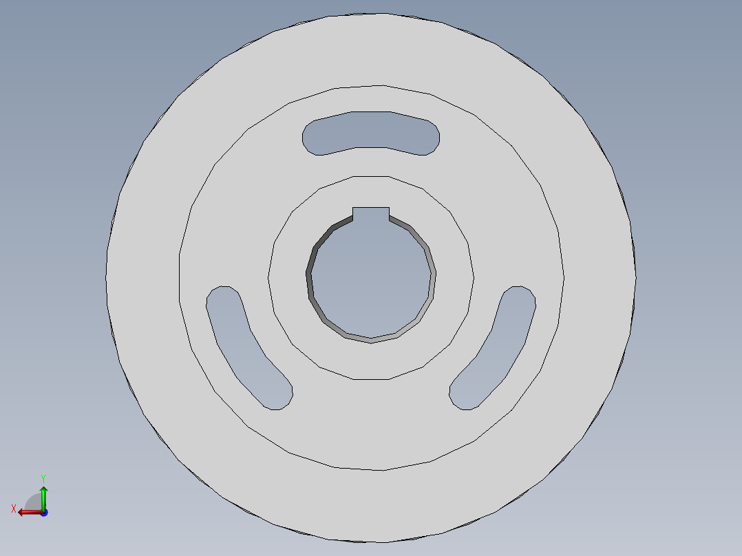 同步带轮设计后视图
