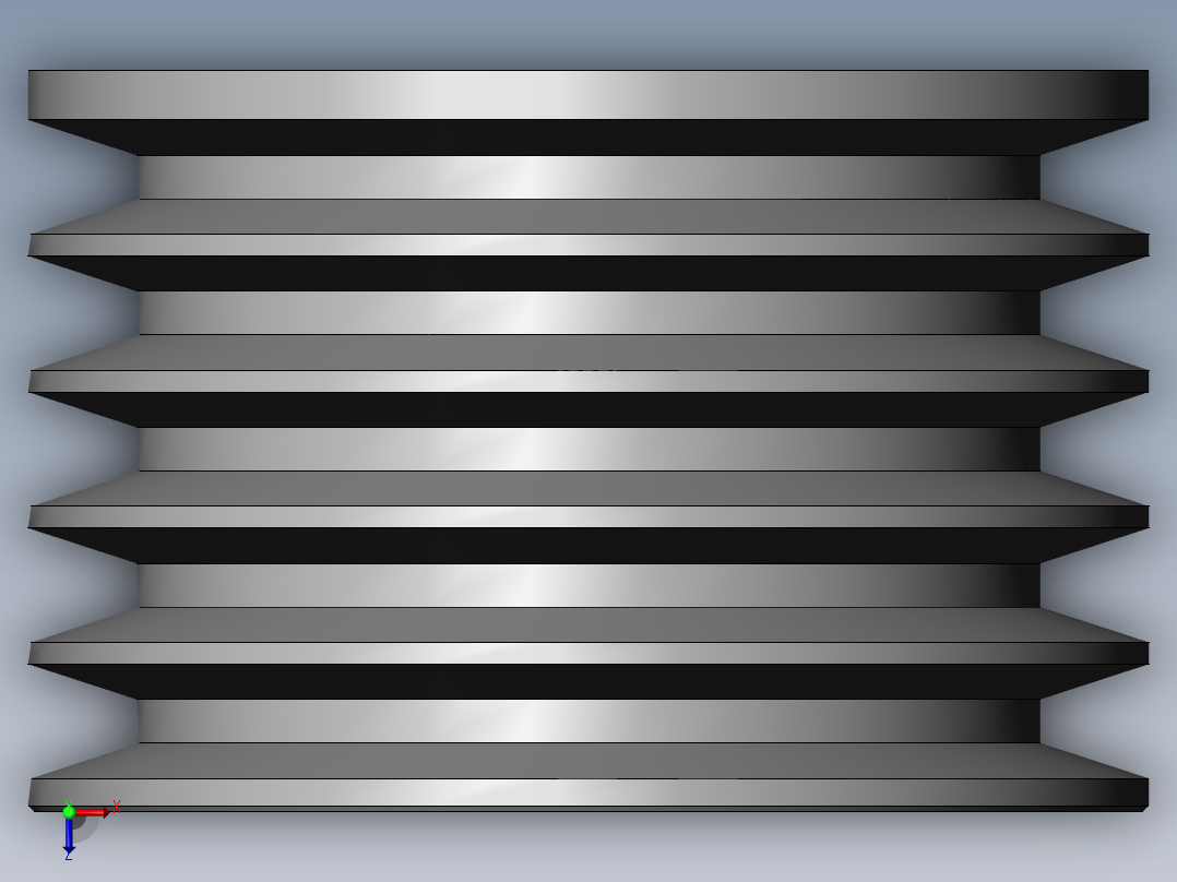 同步带轮设计俯视图