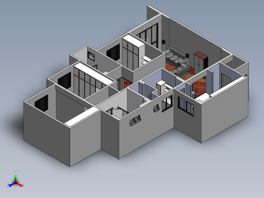 三室、两厅（客厅和饭厅）、一厨、三卫（含所有家具）