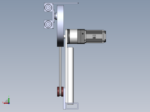 凸轮连杆移栽机械手3d图纸 凸轮机构 横向机械移栽机SW机构3d模型后视缩略图