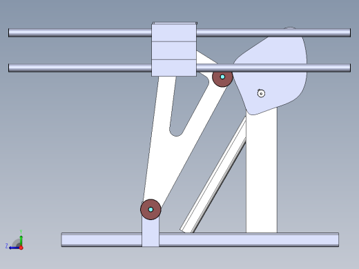 凸轮连杆移栽机械手3d图纸 凸轮机构 横向机械移栽机SW机构3d模型右视缩略图
