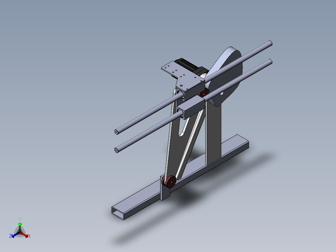 凸轮连杆移栽机械手3d图纸 凸轮机构 横向机械移栽机SW机构3d模型正等轴测图