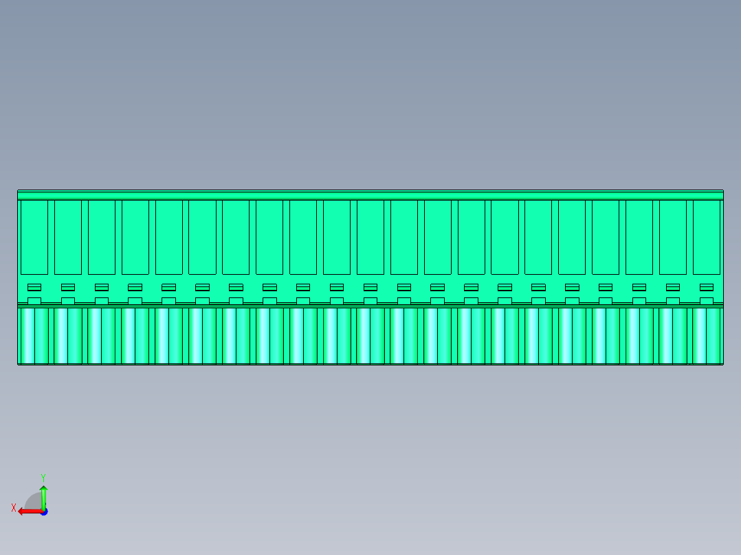 DEGSON 2EDG 系列 5.0mm 可插拔接线端子组-2EDGKA-5.0-21P-14-00AH后视图