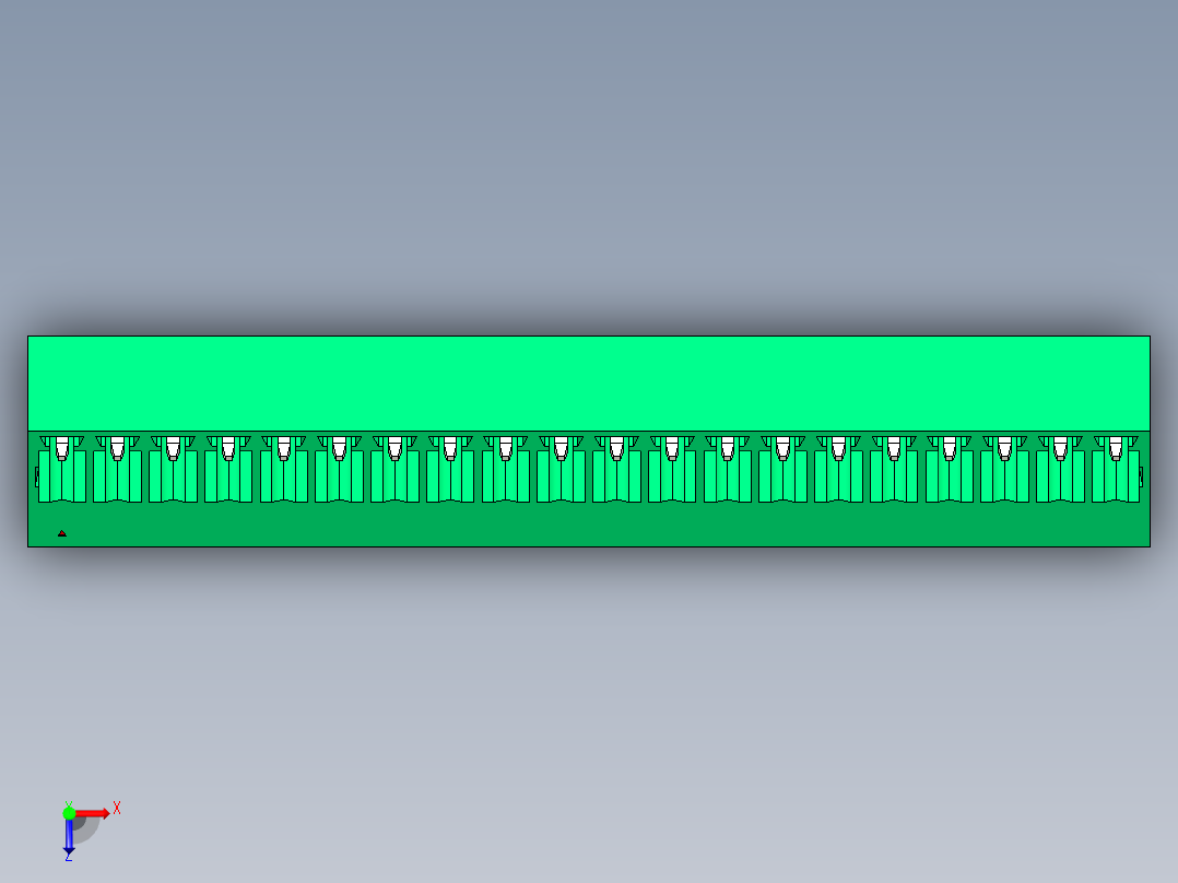 DEGSON 15EDG 系列 3.5mm 插拔式接线端子 FullPack-15EDGLC-3.5-20P-14-00AH俯视图