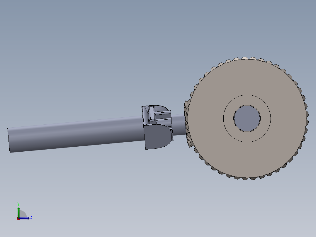 汽车差速器左视图