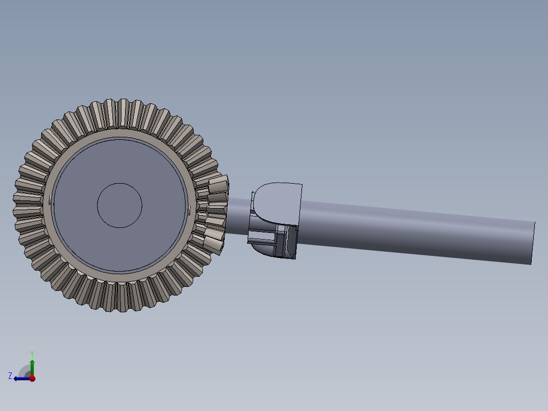 汽车差速器右视图