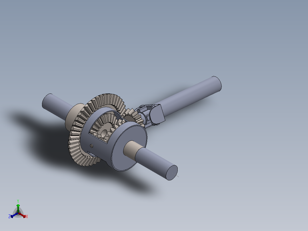 汽车差速器正等轴测图