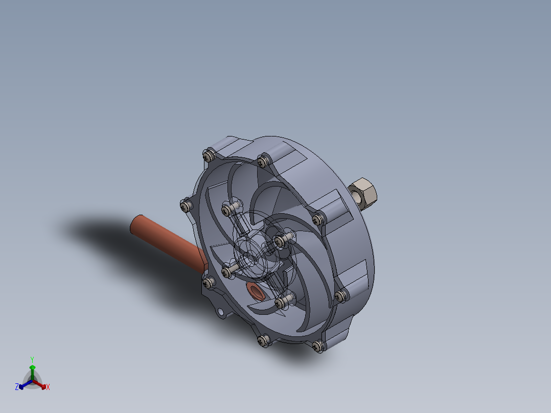 净化机正等轴测图