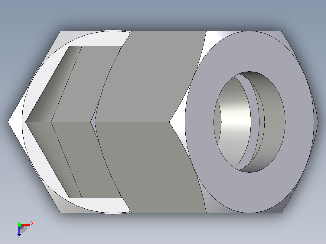 卡套式工业通用硬管接头EO_Adjustable_locknut_45_deg_elbow_VEE20ZSRCF俯视图