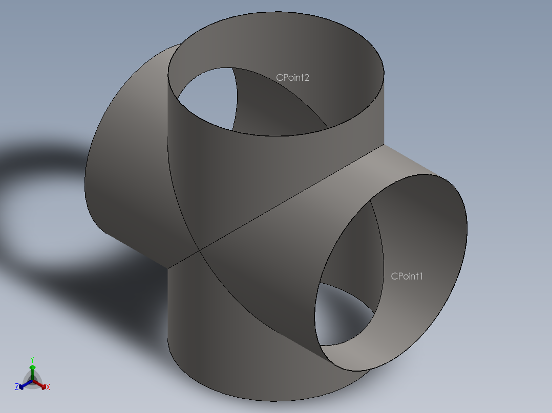 hvac round duct cross