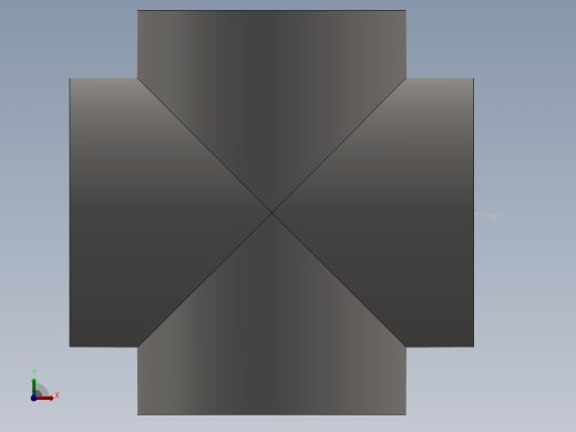 hvac round duct cross前视缩略图