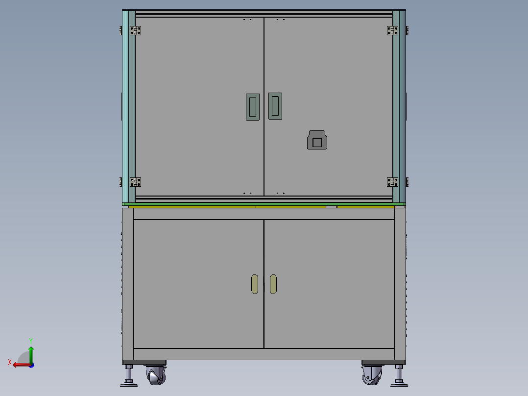 贴标签设备后视图