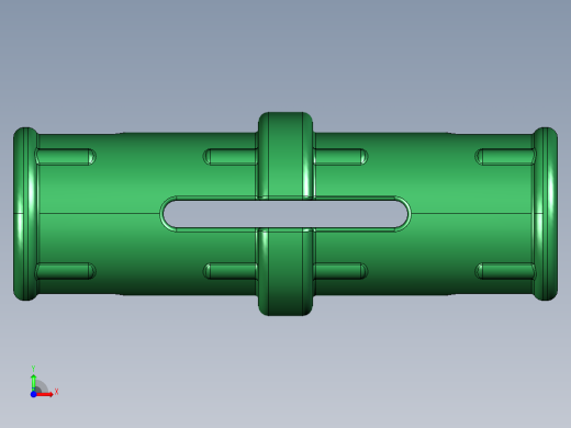 气缸电机-2780 Dark Green Technic Pin with Friction and Slots前视缩略图