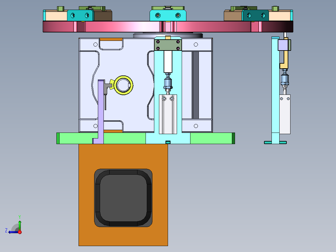 大转盘模组右视图