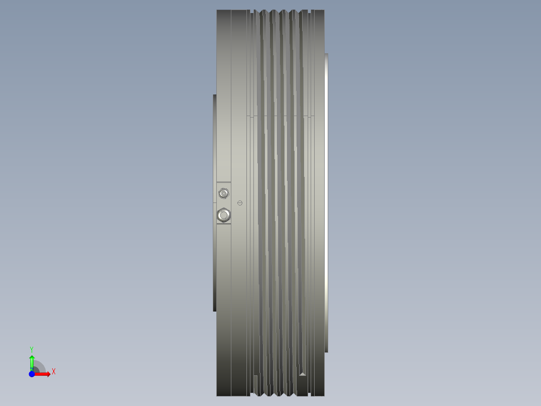 570-2000直驱电机前视图