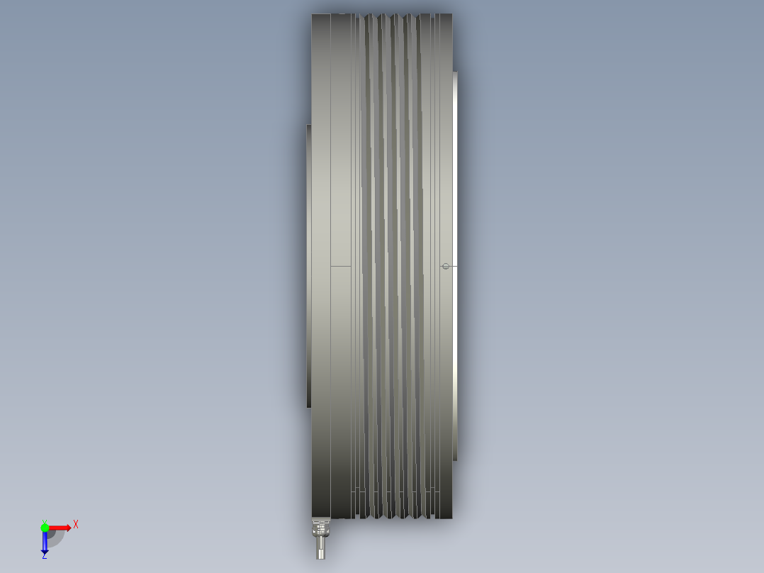 570-2000直驱电机俯视图