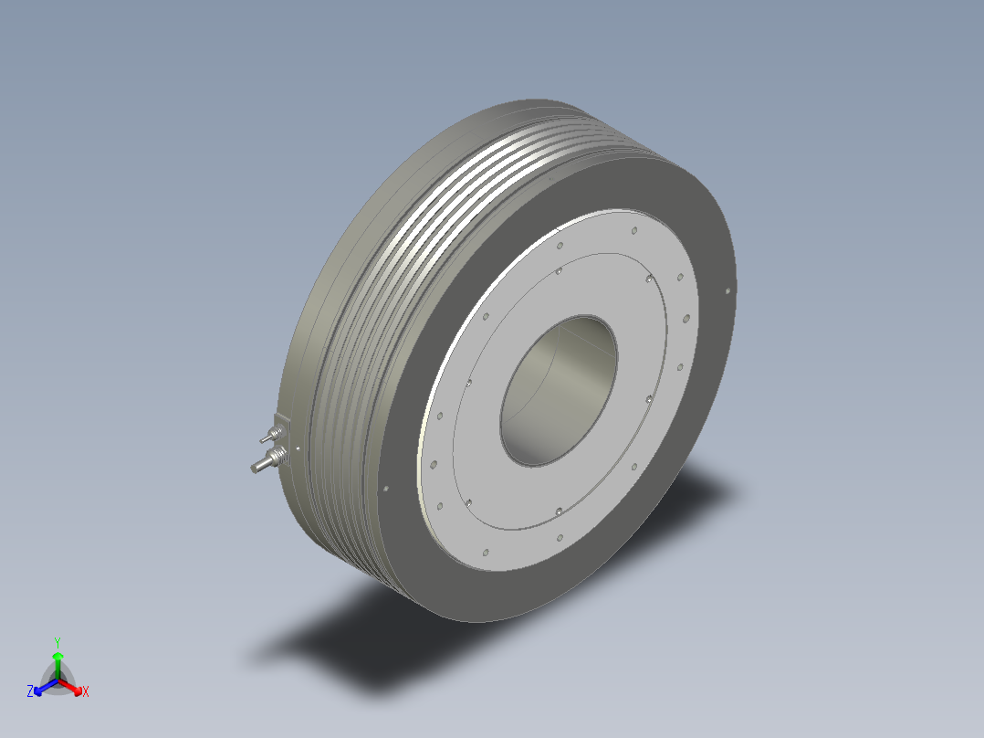 570-2000直驱电机正等轴测图