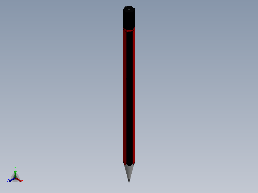 铅笔正等轴测图